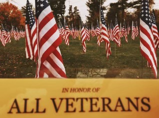 The Field of Valor honors the service and sacrifice of veterans.